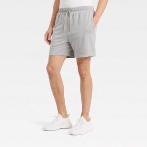 All In Motion Men's Mesh Shorts 6" Light Gray Size M